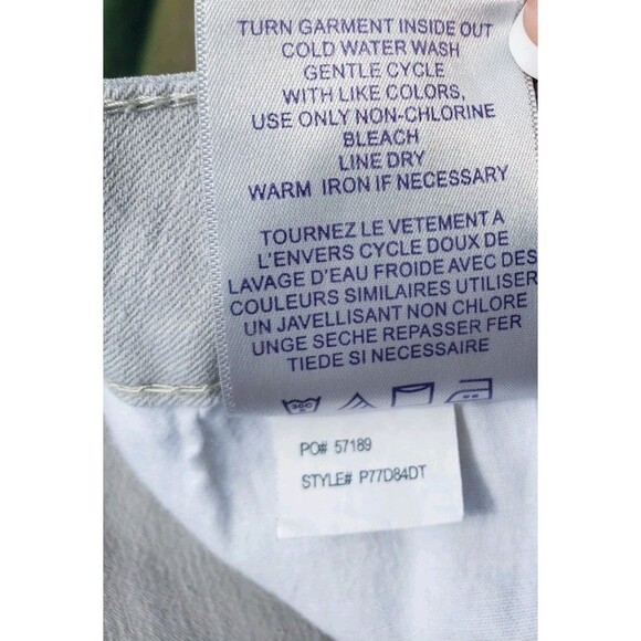 Not Your Daughters Jeans Capris Khaki Tan Cuffed Stretch Womens Sz 16P Lift Tuck - Picture 11 of 16